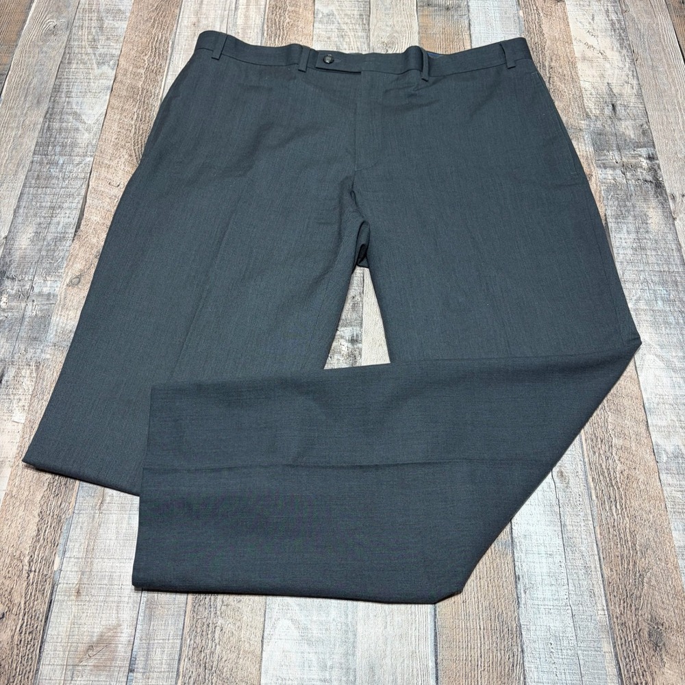 Lauren Ralph Lauren Dress Pants Men 38x30 Gray Flat Front Washable Professional